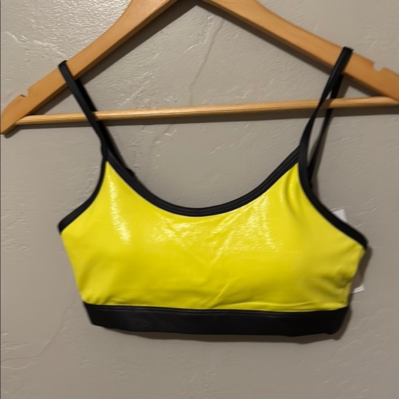 ZYIA Other - ZYIA Neon Yellow and Black Light n Tight Sports Bra Small